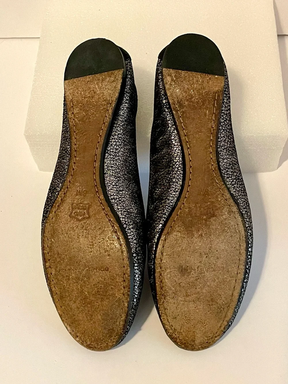 Donald J Pliner Metallic Patterned Leather Slip-On Loafers